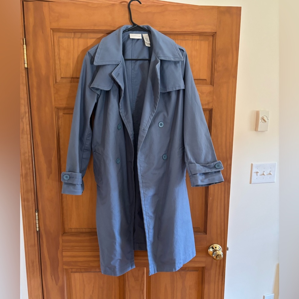 Liz Claiborne Sky Blue Trench